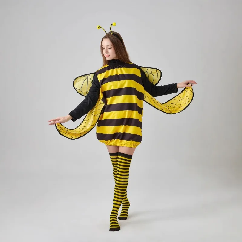 

Cute Bee Ladybug Halloween Costume Insect Cosplay Outfit for Adults Kids Party