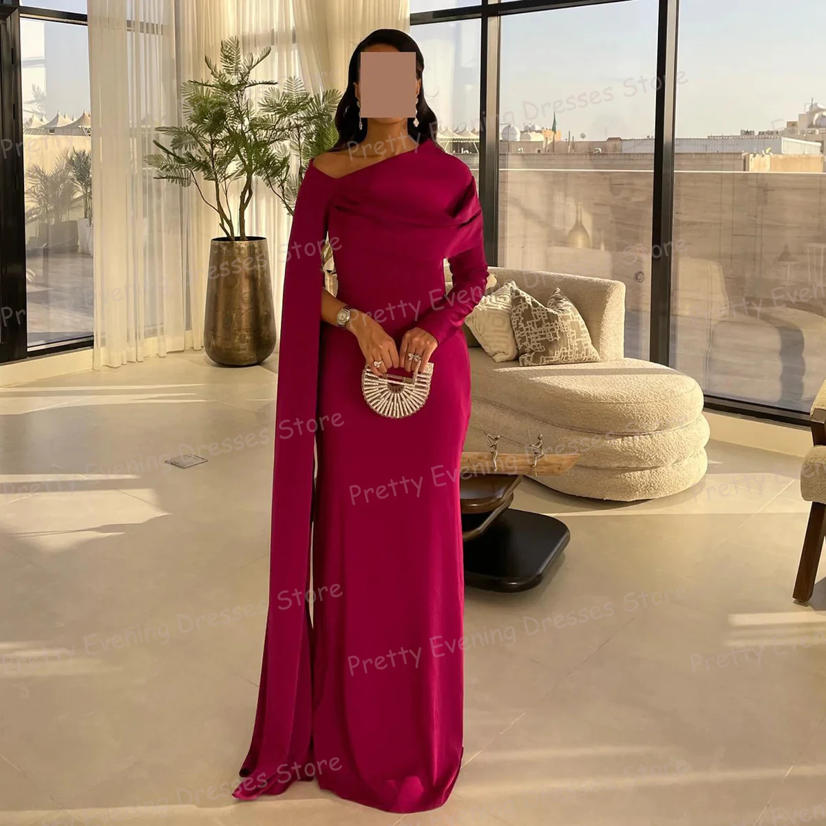 

Simple Evening Dresses Woman's Mermaid Prom Gowns Sexy Off Shoulder Formal Beach Party Vestidos De Novia Customized فساتين سهرة
