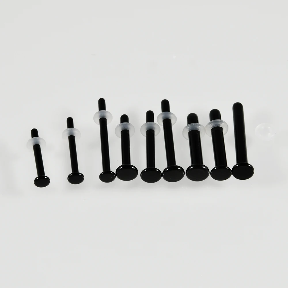 Transparent Colorful Glass Nose Studs, Allergy Preventing