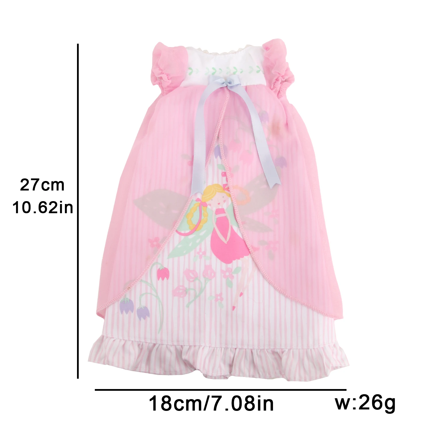 Vêtements de poupée pour bébé fille 30-35cm, robe de princesse à fleurs avec nœud papillon pour poupées noires américaines de 14 pouces pour poupées Nancy,Lisa,Paola Reina