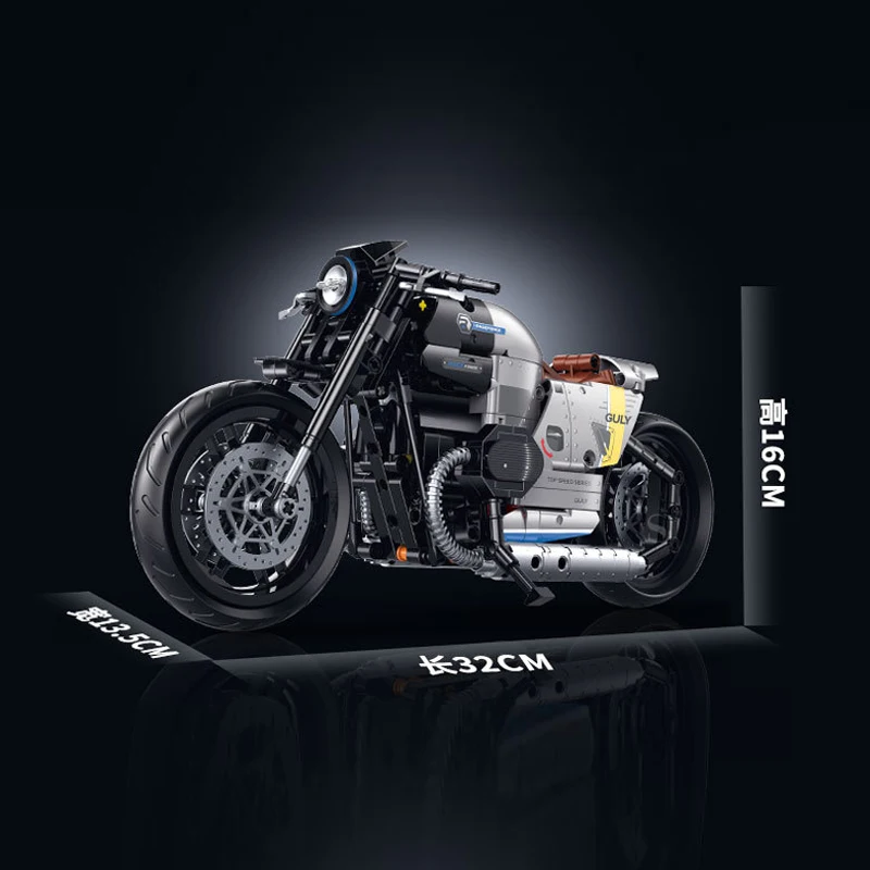IN STOCK 60535 MOC Technical Motorcycle Building Blocks Model