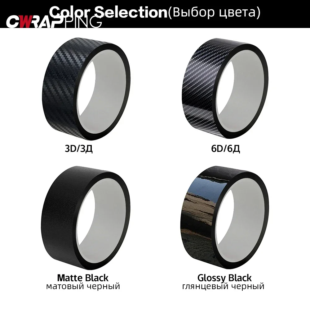 3D Carbon Fiber Vinyl Wrap Film Glossy Matte Black Car Wrap Foil Sticker Console Computer Laptop Skin  Self Adhesive Vinyl Wrap view 6