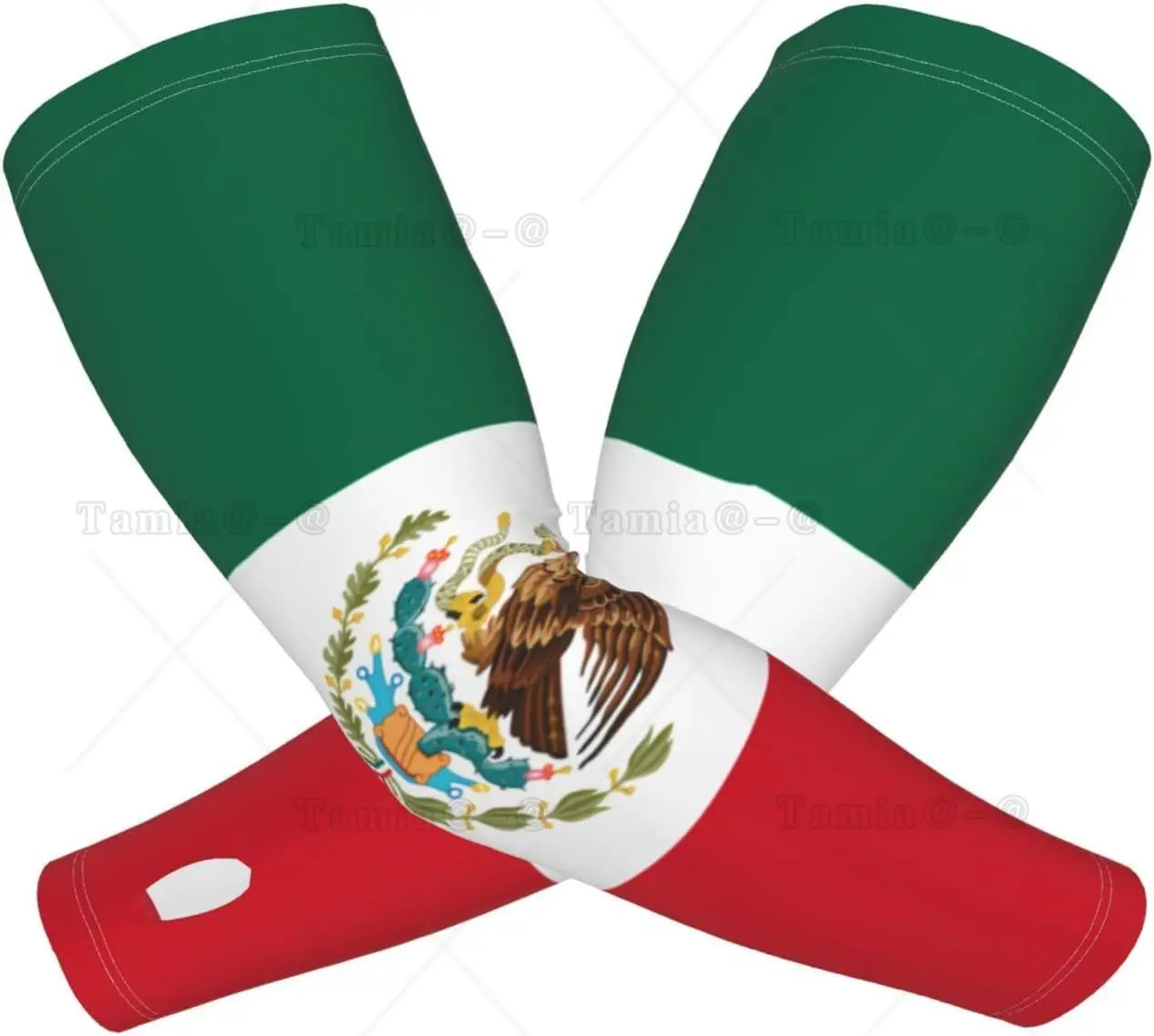 Flag of Mexico Cooling Arm Sleeve Compression Arm Sleeves Outdoor Sports UV Sun Protection for Women Men