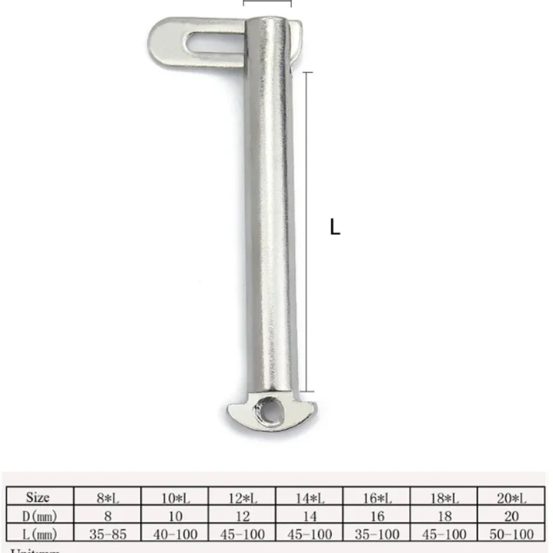 GB3473 304 Stainless Steel Elbow Bolt Tongue Pin/Marine B-Type Tongue Bolt M8M10M12M14