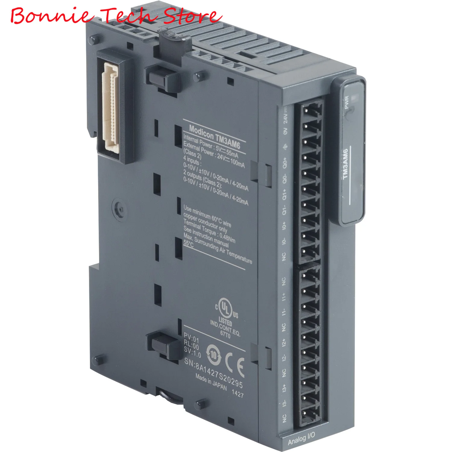 

TM3AM6 для Schneider Modicon TM3 - 4 аналоговых входа, 2 аналоговых выхода (винт) 24 В постоянного тока