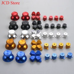 Metal Aluminum Analog Thumbsticks Joystick Cap Action Direction Keys Dpad ABXY Buttons For PS5 Controller