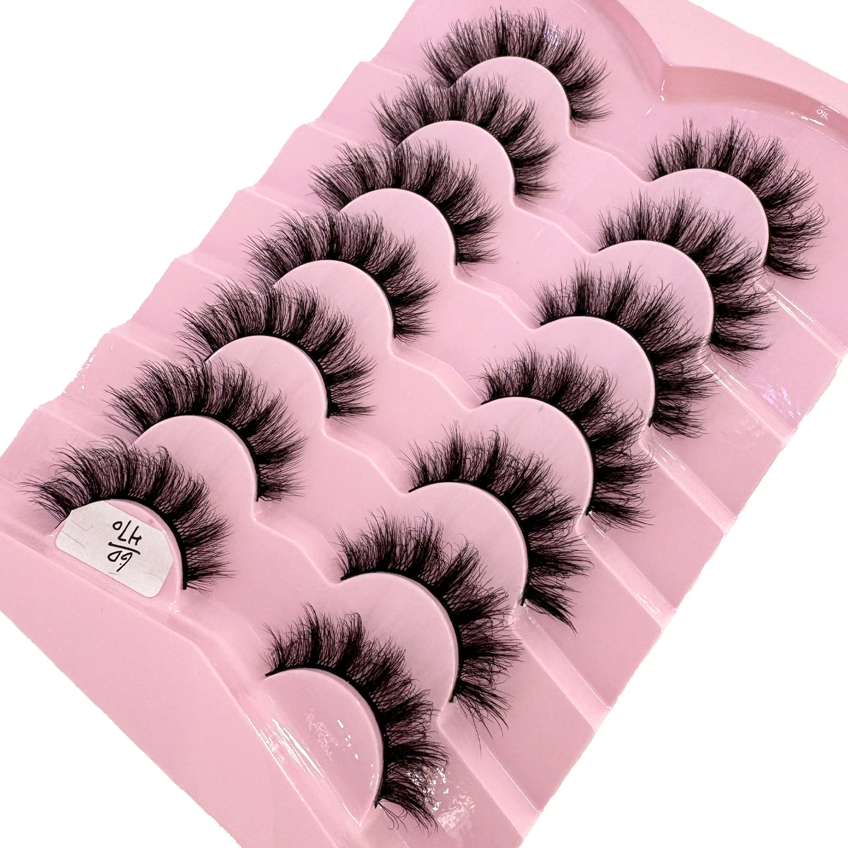 HBZGTLAD 7 Paar Wimpern 3D Nerzwimpern Dick & Flauschig Weiche Wimpernverlängerung Natürliche Falsche Wimpern Make-up Nerzwimpern – Detail 1