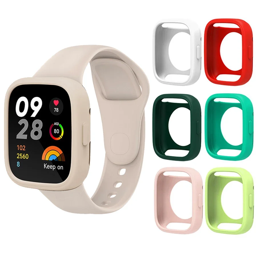 Soft Silicone Protective Shell for Redmi watch3 Smart Watch Cover Protective Case Element Smart Watches Redmi Watch 3 Protector