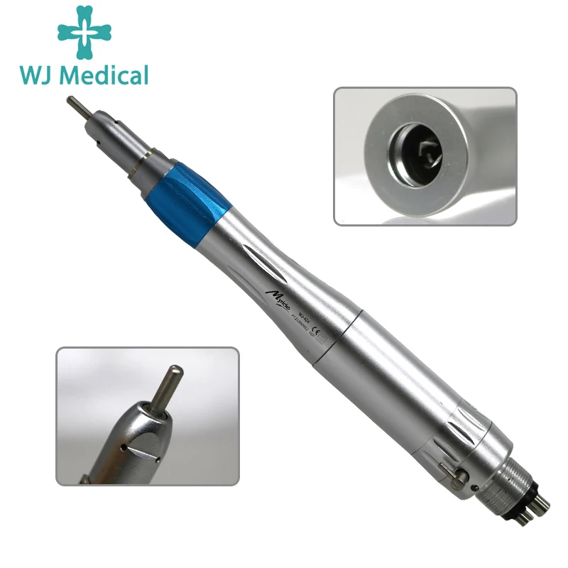 Dental Slow Low Speed External Handpiece B2 M4 Air Motor For Straight Hand Piece Push Button Contra Angle Sets Dentist Tips Kits