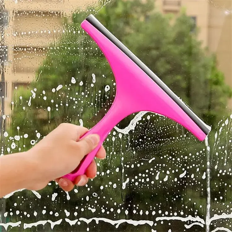 Window Cleaning Scraper Silicone Scraper for Windows Washing and Glass Water Wiper Kitchen Sink Squeegee Brushes Shower Cleaners