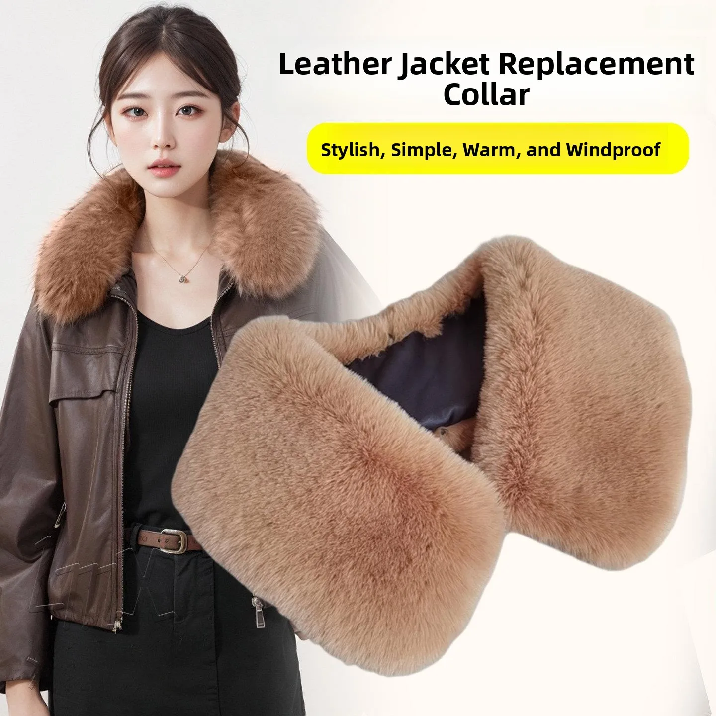 メンズフェイクカラーダウンフェザーコートコットンジャケットラペル交換用ユニバーサル男性と女性用カジュアルスタイルカラー