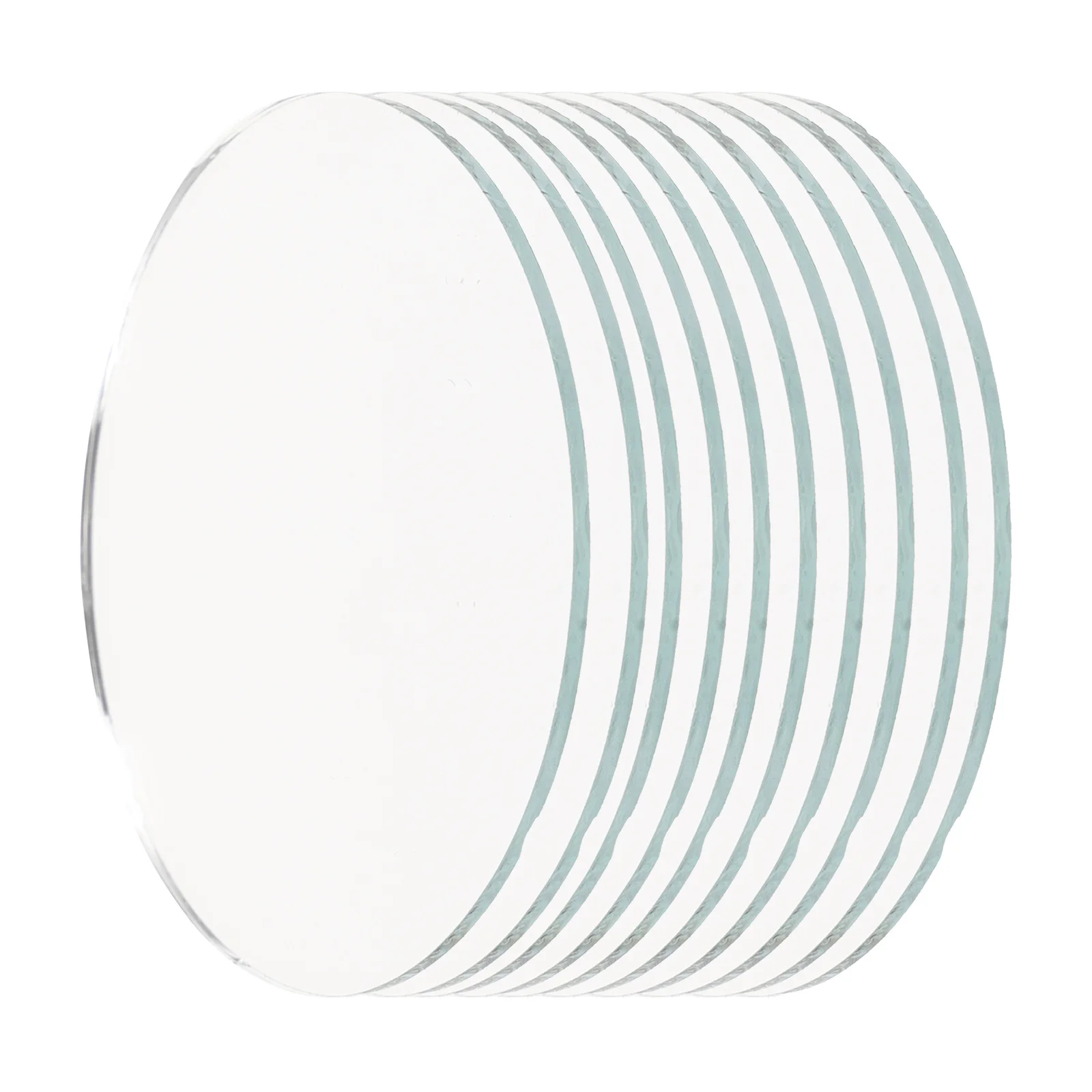 10 Pcs Unbreakable Shape Hello Tiny Circle Crafts Compact Mirror Glass Little Mirrors Makeup