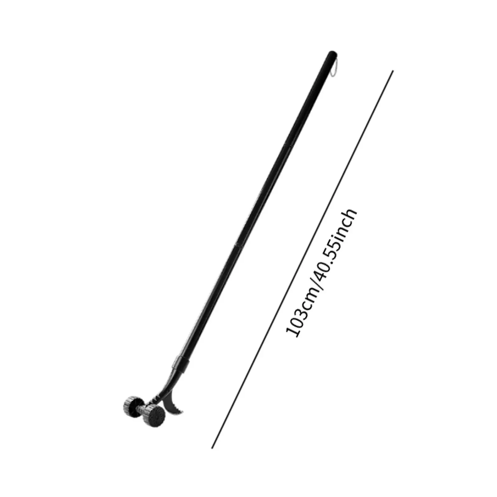 Stand Up Manual Weed Remover Tool Black Sturdy Garden Patio Weeder with Ergonomic Handle Weeds Removal Device for Yard