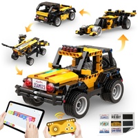 Apitor Robot R 4-in-1 Robot Building Kit APP Remote Control STEM Coding Toys Educational Gifts for Boys Girls Kids Ages 6-12