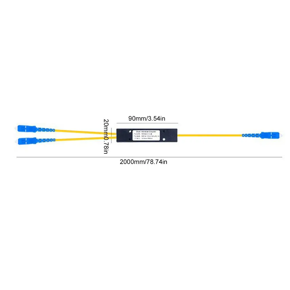 Splitter SC1 Split 2 Fiber Splitter One Split Two Pigtail Fiber 1x2 PLC Upc Splitter With SC/UPC Connector