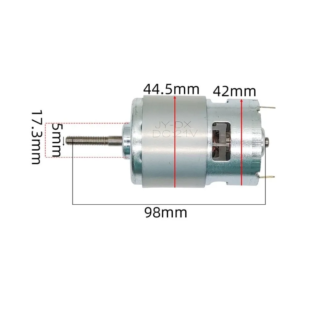 775 Motor -775ZF Brushed DC Motor 12V 18V Input Voltage Range 17000 RPM Maximum High Torque for DIY Electronics