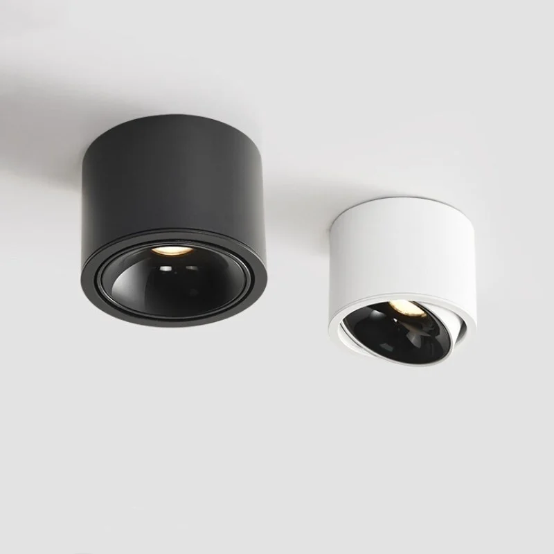 led-ラウンド高輝度表面実装全アルミニウムアンチグレア屋内照明スポットライト