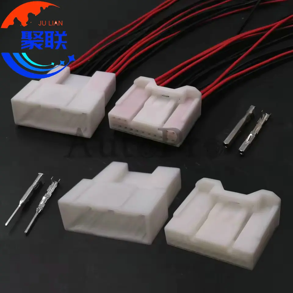 1Set 16Pin 6098-4008 90980-12423 6098-7336 6098-5439 AC Assembly Auto Rearview Mirror Switch Electric Socket For Toyota Car Plug