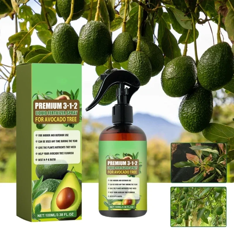 Professional Avocado Tree Fertilizers Misting for Gardening Gentle Blend Misting for Health Leaf Growth Nutrients