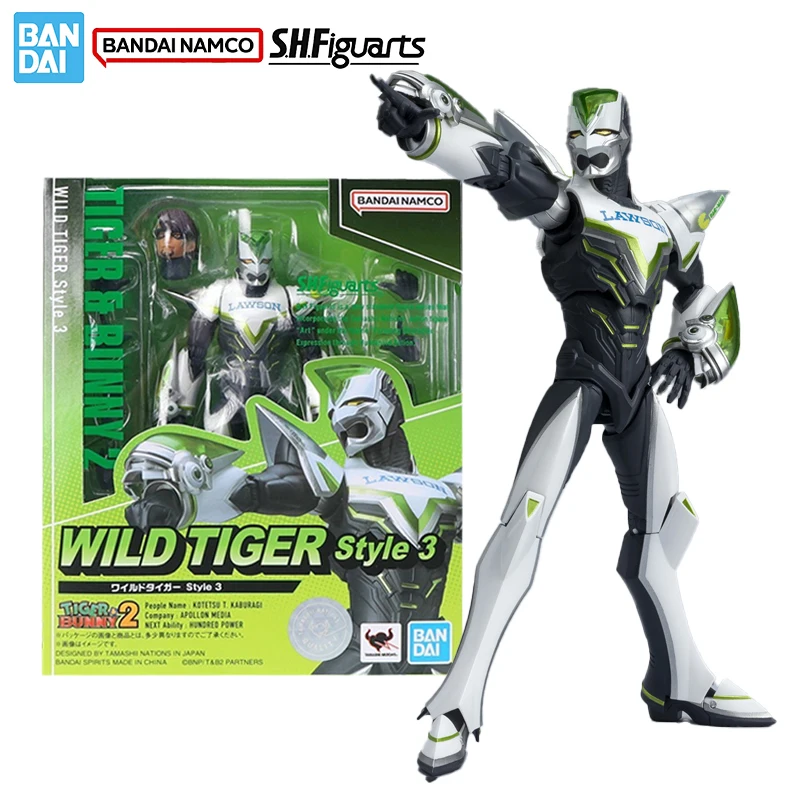 

Bandai оригинальная фигурка тигра и кролика, комплект модели SHF Wild Tiger Style 3, коллекционная фигурка, модель для мальчиков, игрушки, подарки