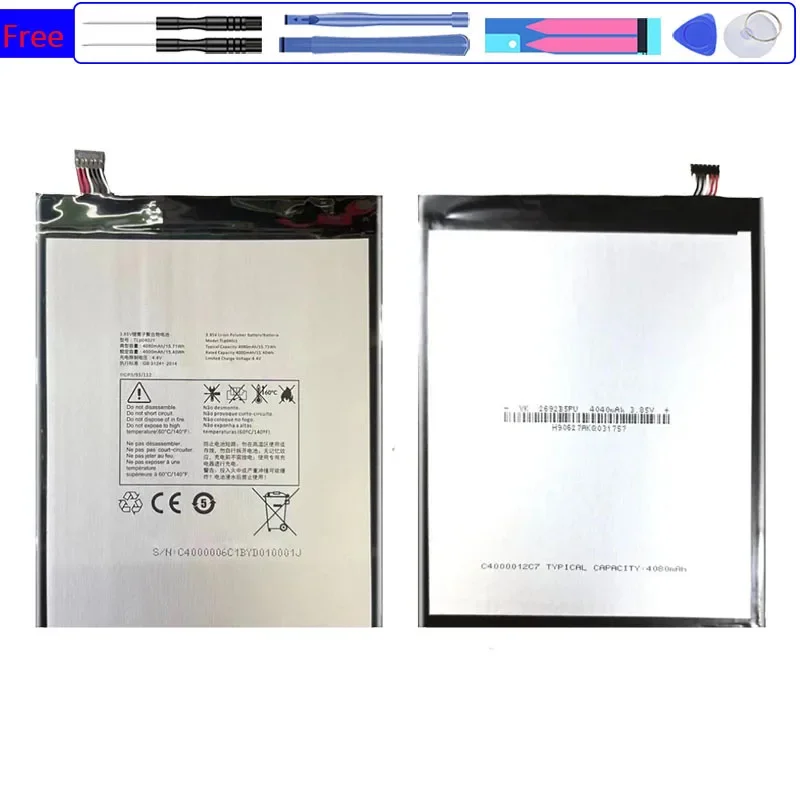 4080mAh Replacement Battery TLp040K7 TLp040J1 For Alcatel A30 Tablet 4G LTE 9024W 8.0