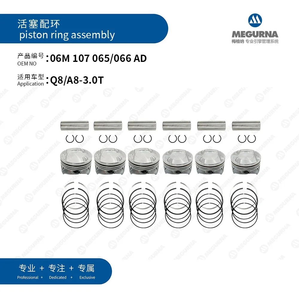 

STD 6pcs 84.5mm EA839 Piston Ring kit for 3.0T V6 GSA AUDI A4 B9,A5 S5,A6 C8,A7,A8 D5,Q5,Q7,Q8,VW Touareg Porsche Quattro Turbo