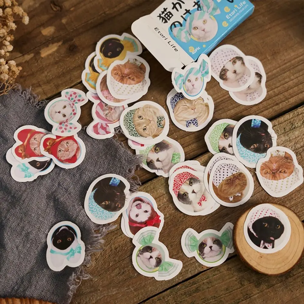 

Stickers Hand Account Cellphone Kawaii Kitty Sticker Sealing Stickers Jounary Diary Stickers Decorative Stationery Stickers Set