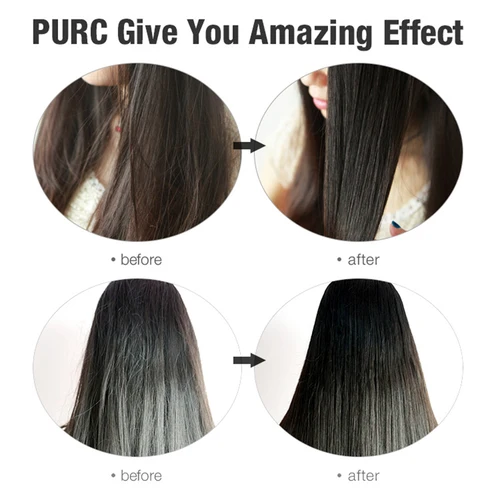 Imagen 2 del producto PURC Marruecos aceite de argán alisado suavidad brillo reparación dañado Frizz productos para el cuidado del cabello 2 uds 200ml