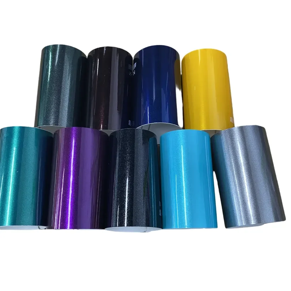 2025 High Quality Glossy Liquid Metallic Gentiana Red Vinyl Wrap Film for Car Body Decoration Bubble Free