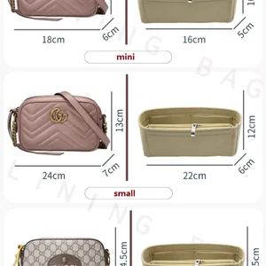 منظم حقيبة مقسم للكاميرا ، حامي ، مقصورة ، إدراج ، مناسب ل ، GG ، مارمونت ، ماتيلاس ، فقط بيع حقيبة داخلية أفضل 8 حقائب يد نسائية من غوتشي - رقم 4