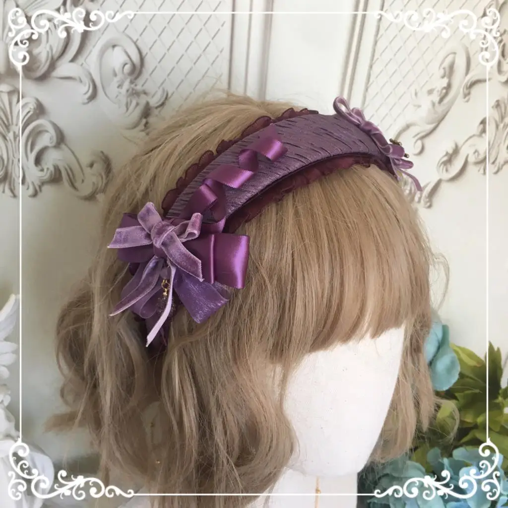 Ban Đầu Tự Chế Lolita Nguyên Tố Barrettes Vườn Nho Dễ Thương Bông Tai Kẹp Phụ Kiện Tóc Retro Lolita Phong Cách KC