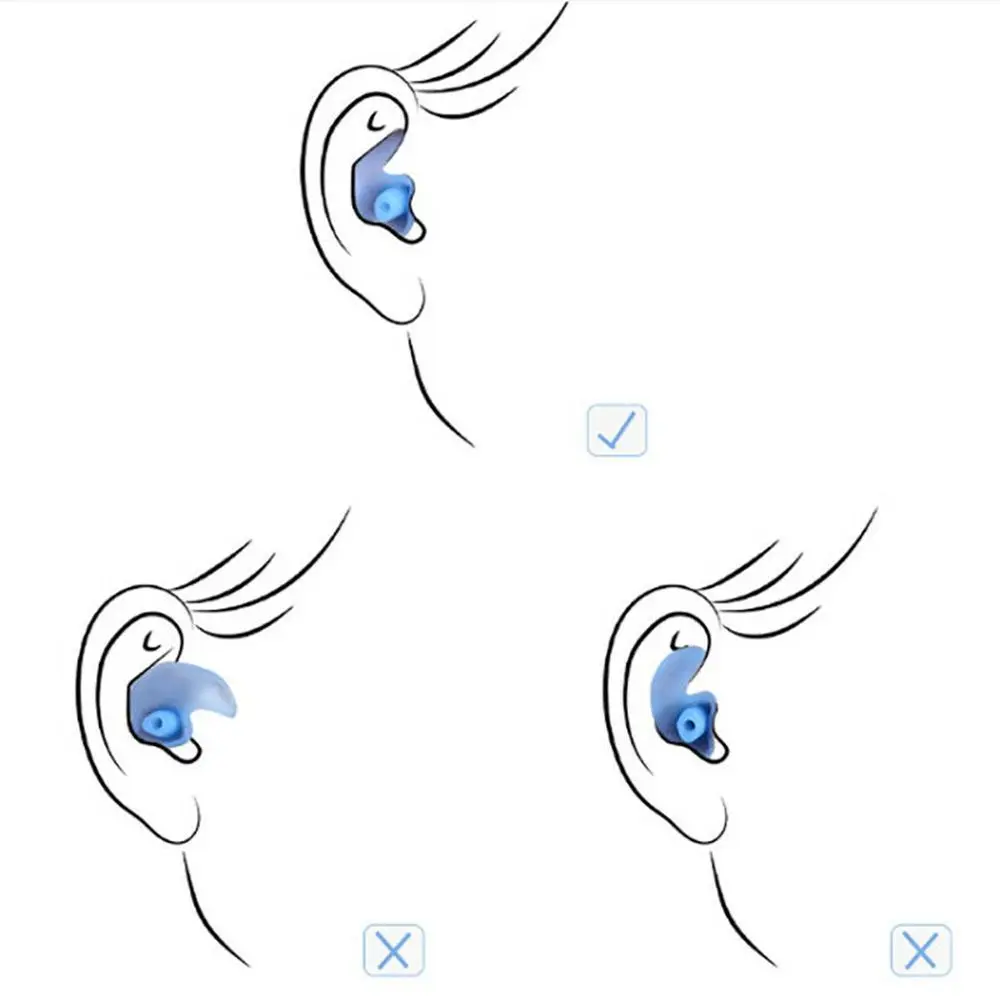 إكسسوارات حمام السباحة الناعمة، الرياضات المائية، مستلزمات السلامة للسباحة، سدادات الأذن، واقي الأذن، سدادات الأذن المانعة للضوضاء، تقليل الضوضاء #6