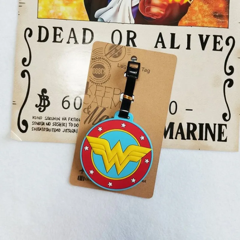 سوبرمان باتمان الأفلام الطرفية الإبداعية شخصية مقاوم للماء الأمتعة تسجيل الوصول العلامة مكافحة فقدان سيليكون تحديد اللوحة