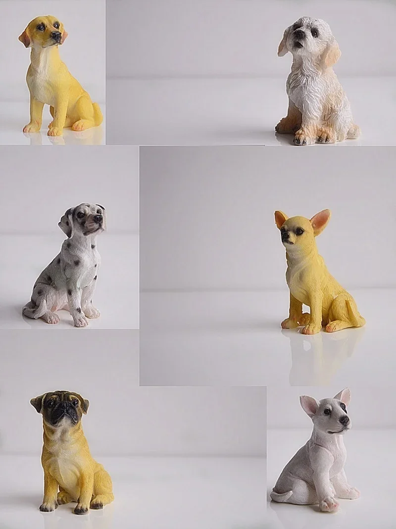Figuras de Perros Dálmata y Pug en Miniatura – Decoración Jardín - imagen 4
