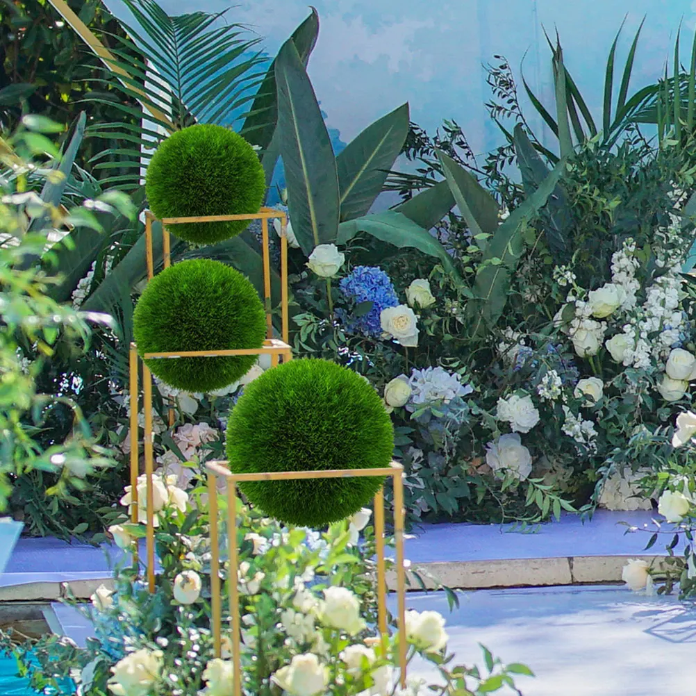 

3 Pcs Flower Arrangement Backyard Topiary Rack Artificial Ball Plants Support Boxwood Frame