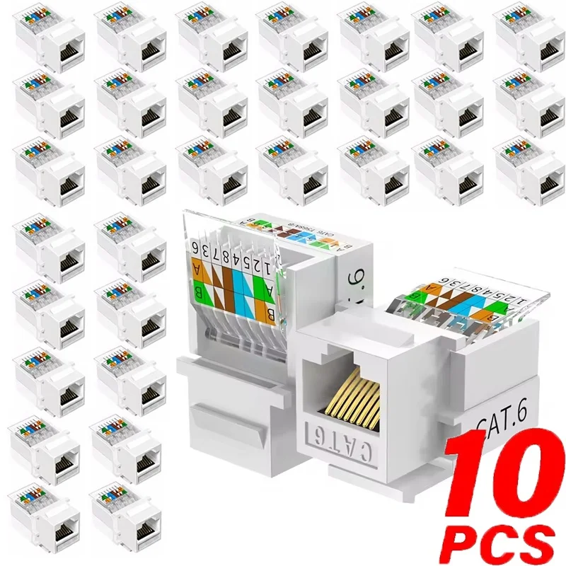 CAT6 Crystal Head RJ45 Connector Information Socket RJ45 Network Module For Network Cable Patch Panel Network Patch Panel Module