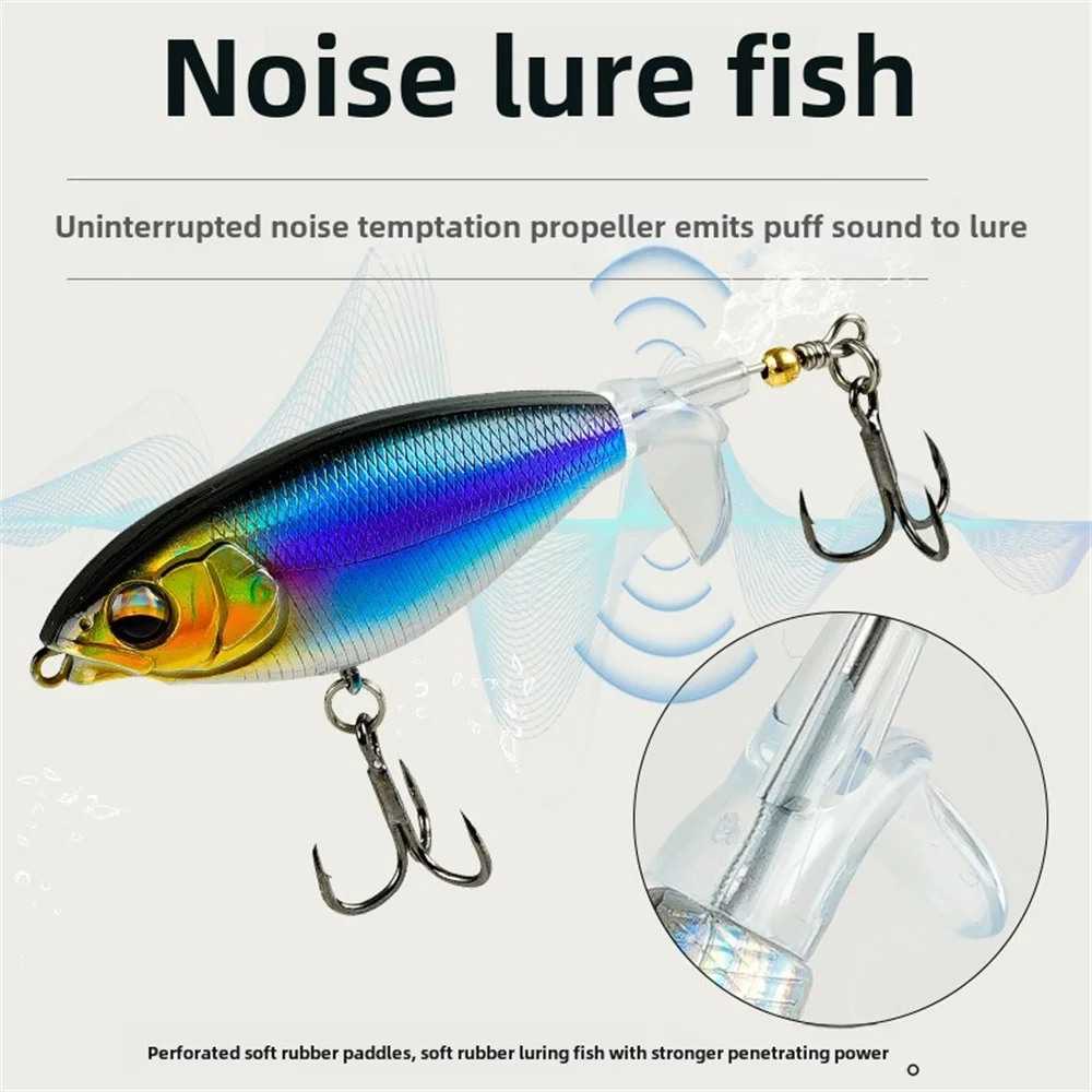 5 قطعة لوا الطعم وهمية الطعوم العائمة الجرارات السطح العلاقات القلي قلم رصاص مراوح المياه العذبة الصيد Warble باس Blackfish إغراء #3