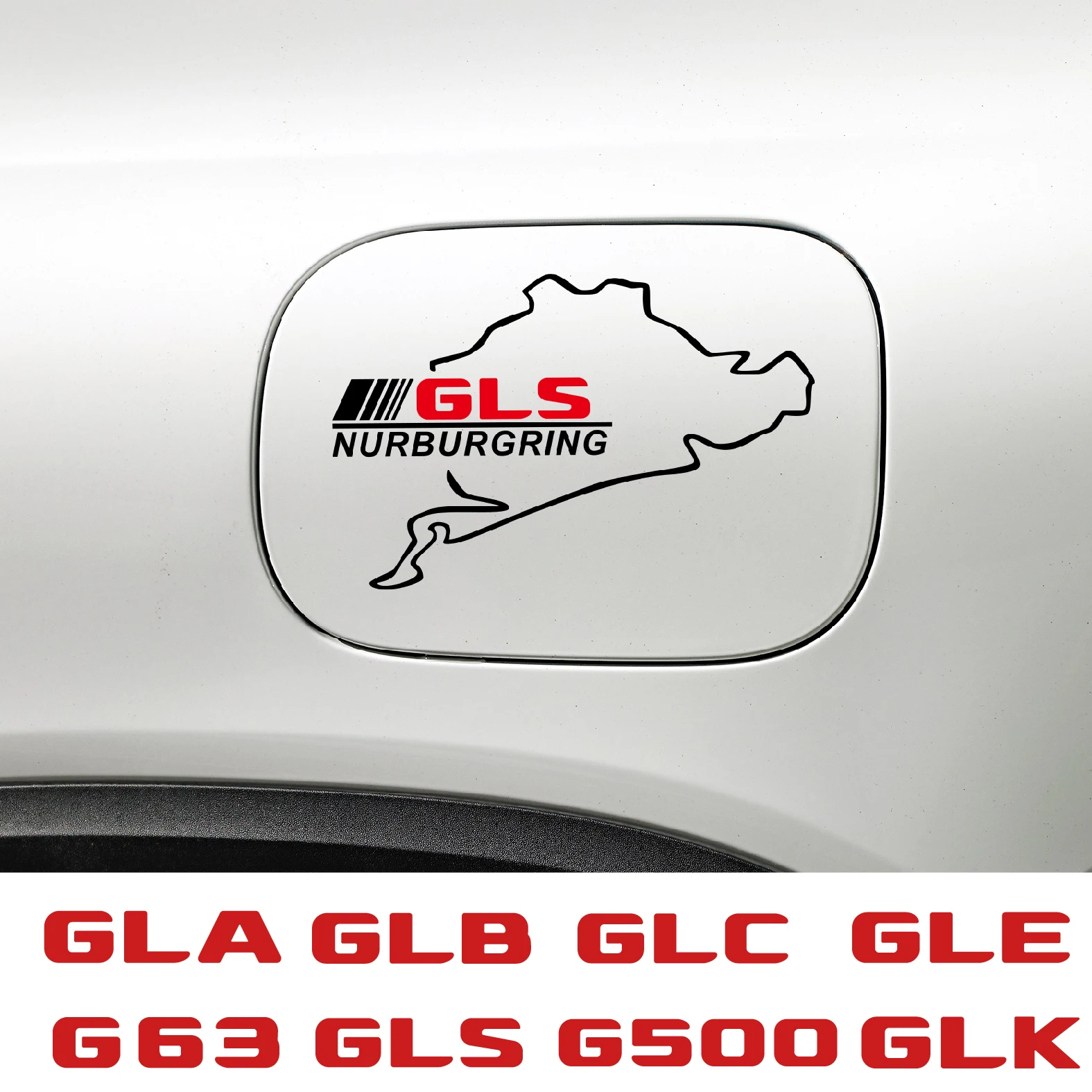 

1pcs Car Fuel Tank Cap Reflective Sticker Decal For GLA GLB GLC GLE GLK GLS G63 G350d G500 GLC43 GLA43 GLS63 GLE63