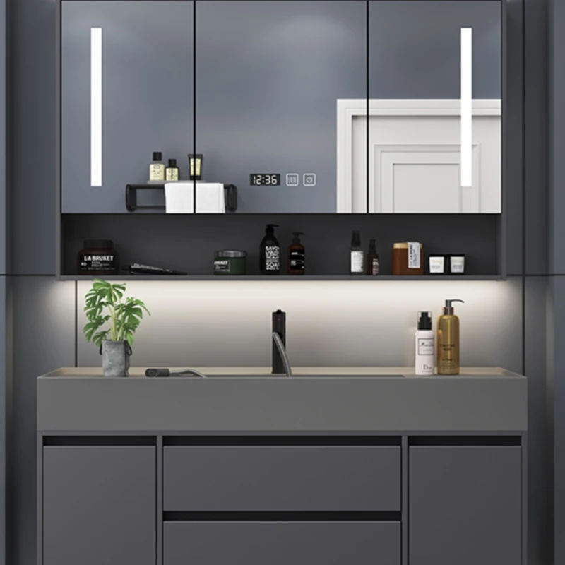 Muebles de lujo multifunción para el hogar, gabinetes de almacenamiento para el baño, gabinete estrecho, cajón, fregadero debajo de la Base, muebles