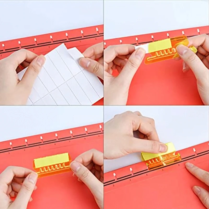 طاولة بلاستيكية قابلة للإدخال للمجلدات المعلقة ، واللوازم المكتبية ، ومجلد الملفات ، وعلامات التبويب والإدراج ، 2 في ، و 10 في