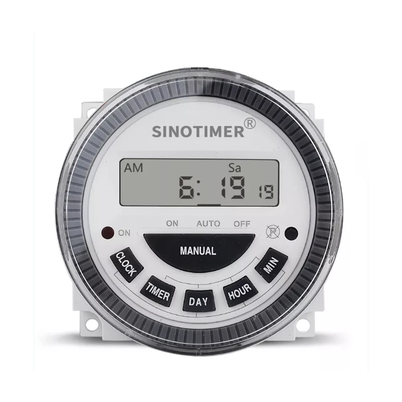 SINOTIMER TM619 AC 220V 230V 240V Digital LCD Power Timer Programmable Time Switch Relay with UL listed relay 16A Voltage Output