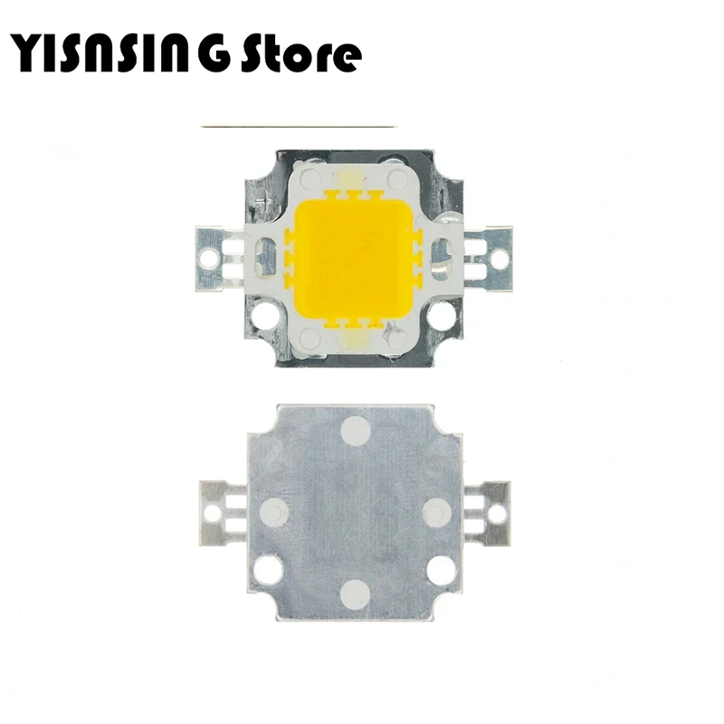 Chip LED blanco frío de 10W para foco integrado, proyector DIY de 12v, reflector para exteriores superbrillante