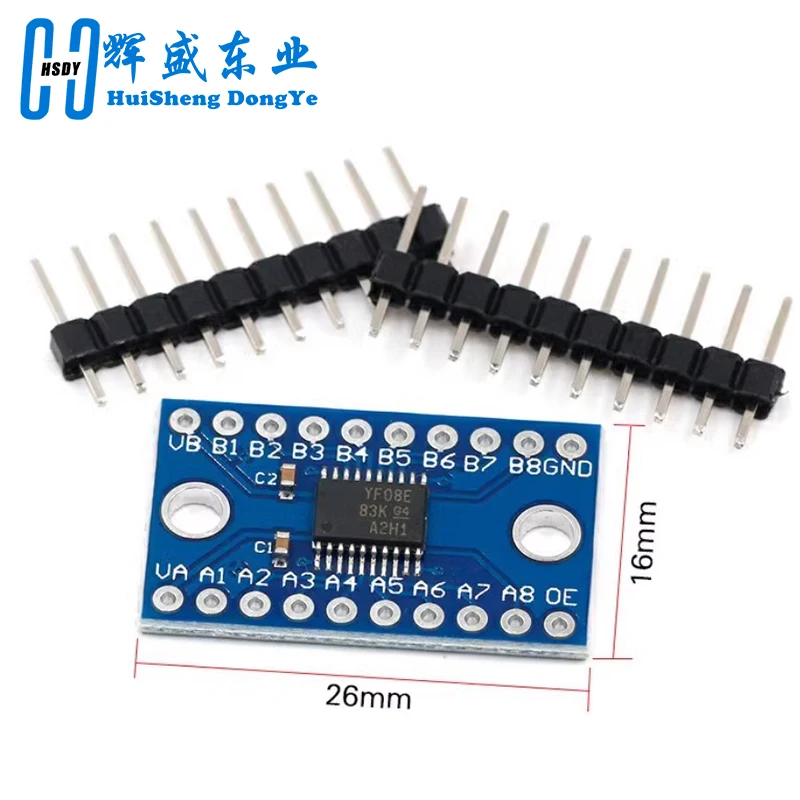 5Pcs TXS0108E 8 Channel Logic Level Converter Bi-Directional High Speed Full Duplex Shifter 3.3V 5V for Arduino Raspberry Pi