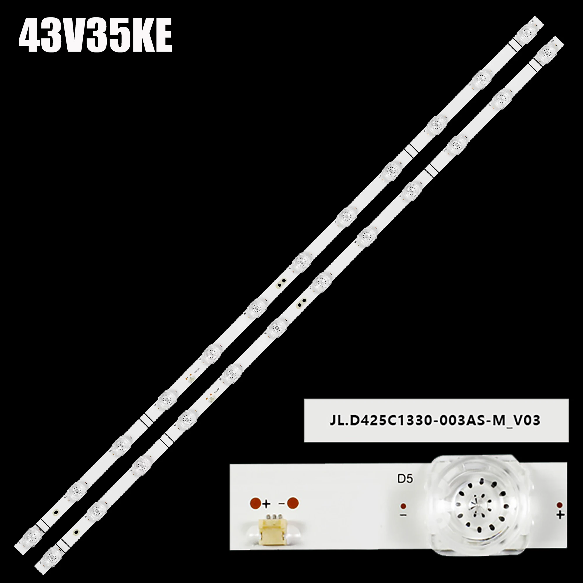 

LED strip for 43h4000gm 43H4030F3 43H5500G 43H5510G 43H5580G 43H4G SVH425A13 JL.D425C1330-003AS-M 43X1-2*12-20200322
