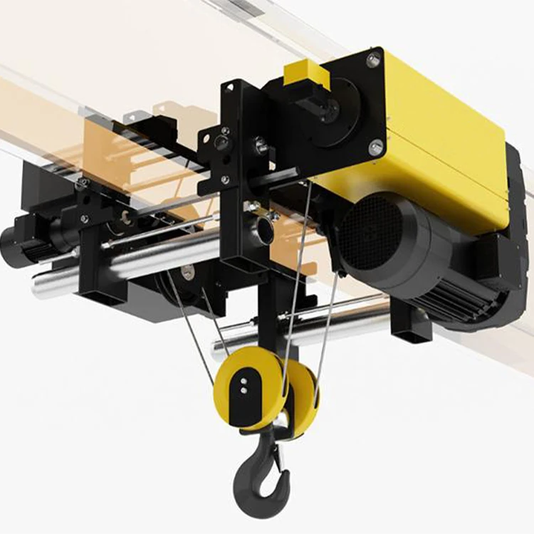 European Model Workshop Electric Wire Rope Hoist with Low Headroom Featuring Wire Rope Sling Type