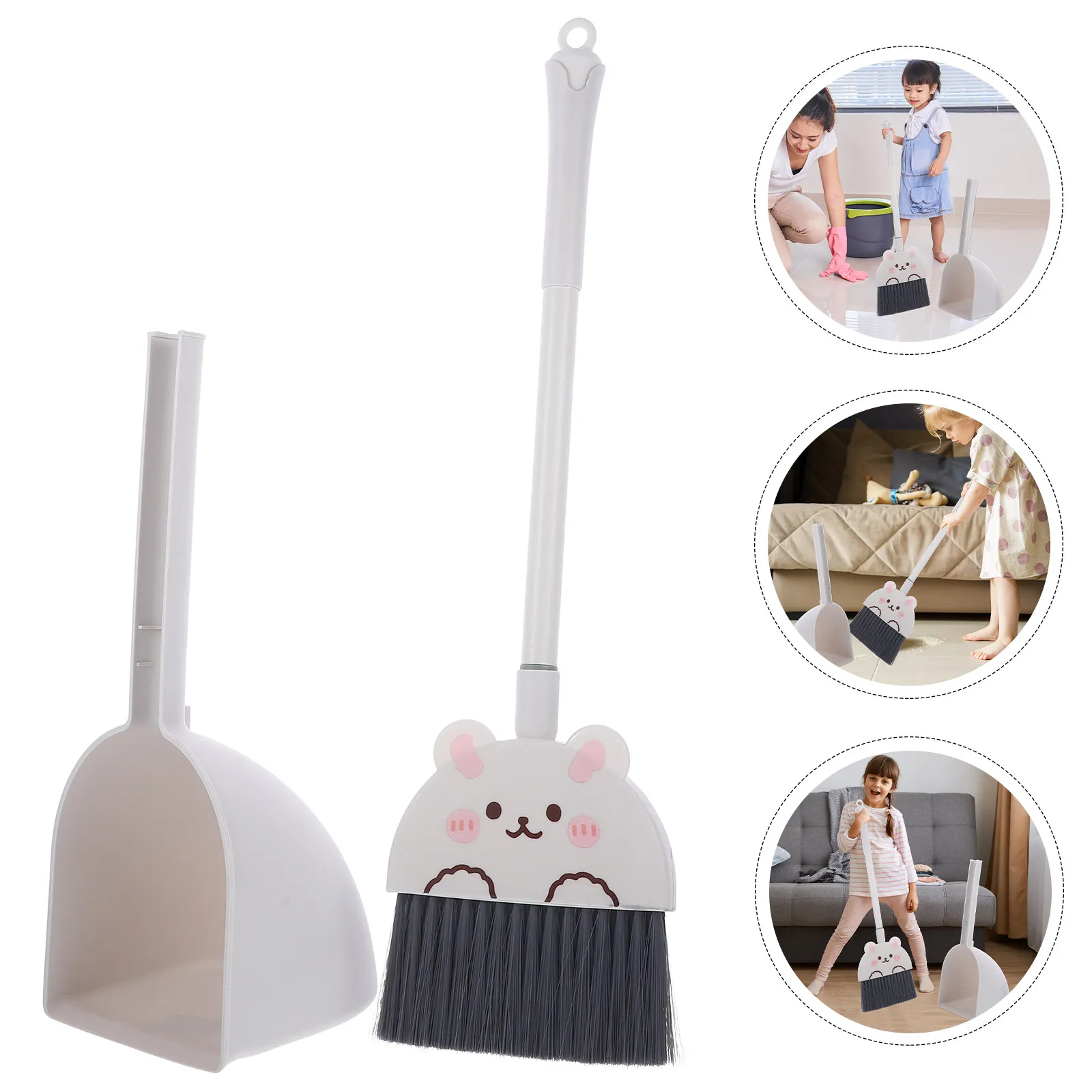 Small Cute Broom and Dustpan Set for Kids – Large Capacity Training Tool for Housework & Responsibility Development