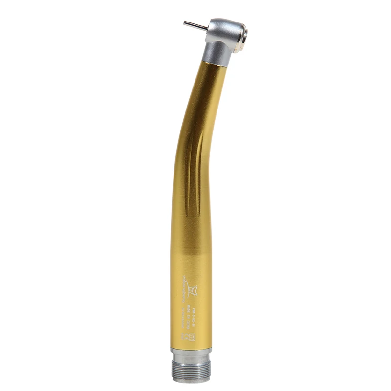 Gold vibration free autoclavable waterproof  Single water spray Standard head high speed den tal turbine handpiece