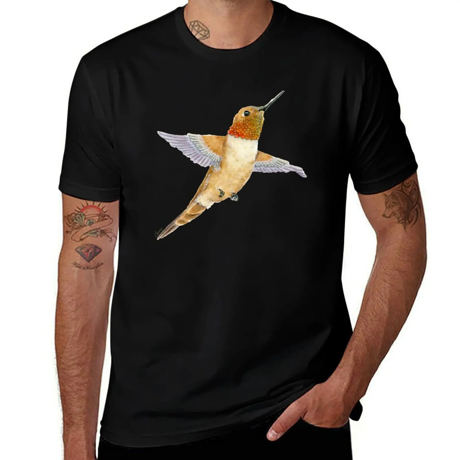 

Rufous hummingbird T-Shirt summer tops Louboutins valentines clothes sublime fruit of the loom mens t shirts