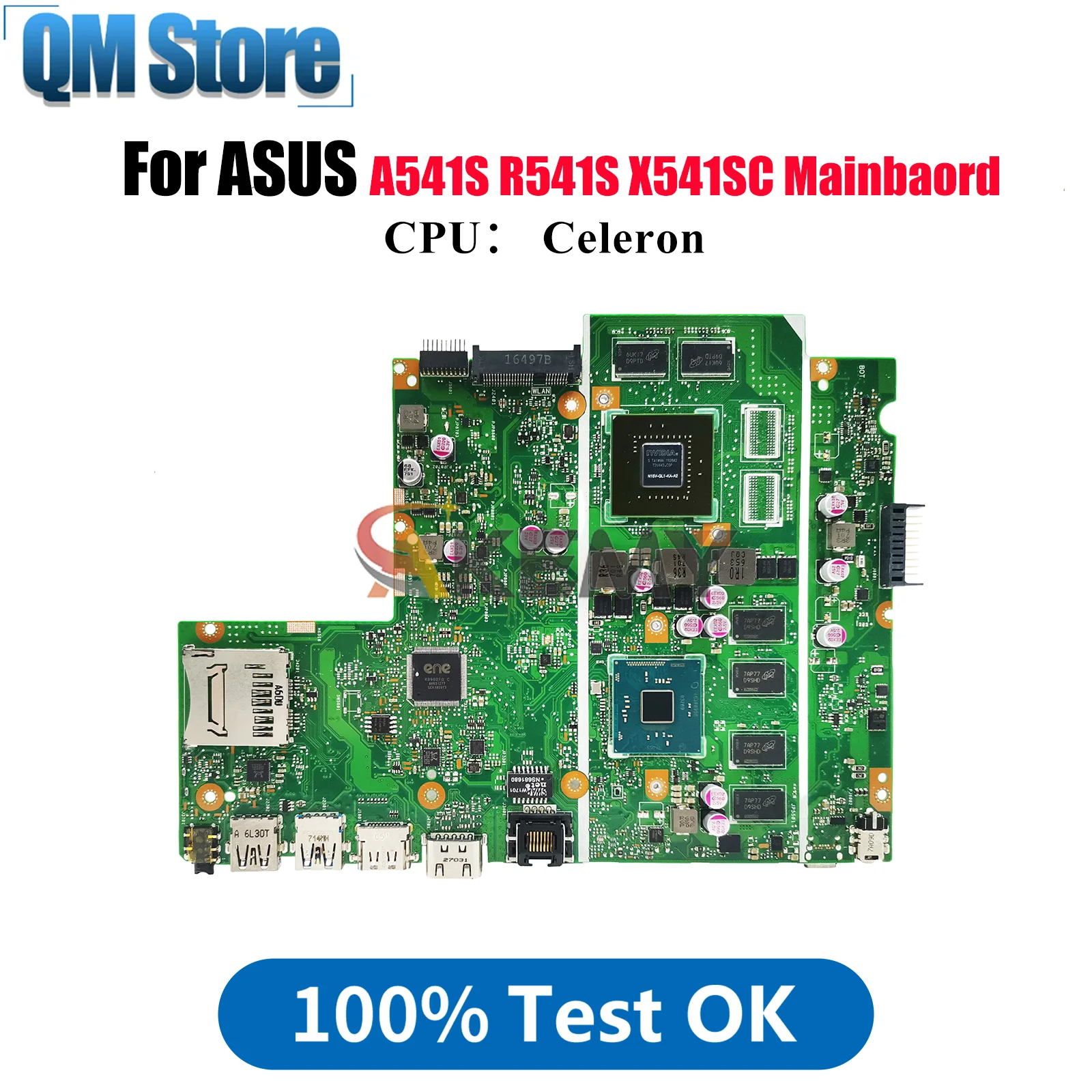 

X541SC Laptop Motherboard For ASUS VivoBook X541SC R541S X541S F541S D541S A541S Mainboard With Celeron CPU 100% tests OK stk
