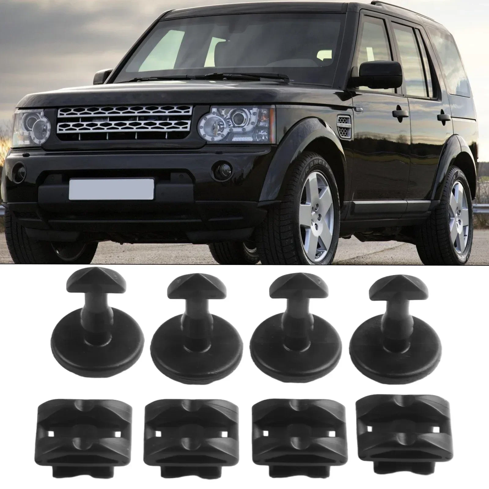 For RANGE ROVER SPORT Turn Lock Clips Turn Lock Clips For RANGE ROVER SPORT REAR BUMPER TOW COVER CLIPS TURN LOCK INSERT